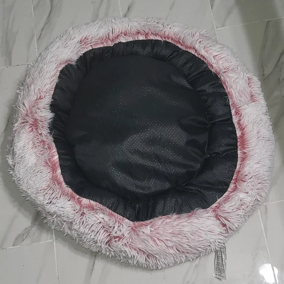 Western Home NWOT Pink Tie Dye 27in Medium Size Donut Pet Bed Up To 35lbs - Picture 8 of 9